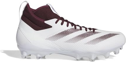adidas Unisex Adizero Impact American Football Sneaker, Cloud White Team Maroon, 49 1/3 EU