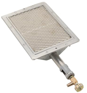 MECUTP BBQ Infrarotbrenner Gasgrill, Keramikbrenner, Infrarot Seitenbrenner, Keramik Gasbrenner, BBQ Brenner/Backbrenner/Infrarot Grill Zum Kochen Grillen Braten Camping - 22x17x13cm