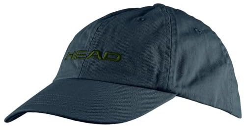 HEAD Unisex-Adult Six Panel Cotton Cap, Navy, One Size