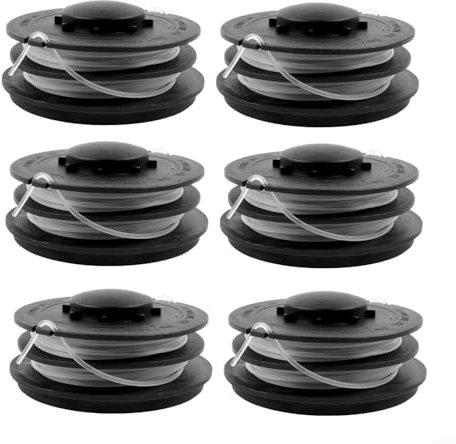 FUBESK Ersatzspulen für Einhell GC ET 4530, Rasenmäher-Spule, 1,4 mm Durchmesser, 10 m Länge, Rasenmäher-Ersatzteil (6 Stück)