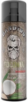 BANDIDO Haarspray Kokosöl 500 ml – Haarspray Männer – Fixierspray für Natürlichen Glanz – Haarstyling Produkte – Volumen Spray für Feines Haar – Glanzspray für Haare