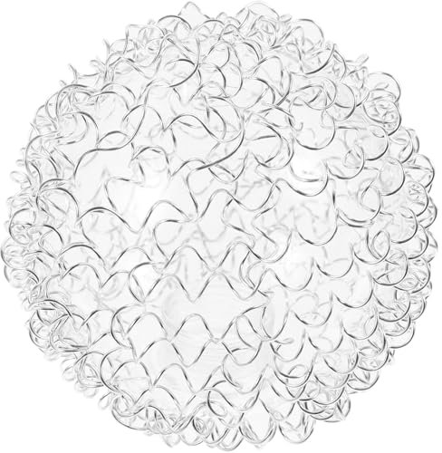 ABOOFAN Pantalla De LáMpara De Cristal Transparente Con Alambre De Aluminio, Cubierta De LáMpara G9, DecoracióN Para Hogar, DiáMetro 3.1 Pulgadas