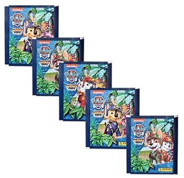 Panini Paw Serie 10 „Jungle Pups“ Patrol Sticker (2024) – 5x Stickertüten (Deutsche Version)