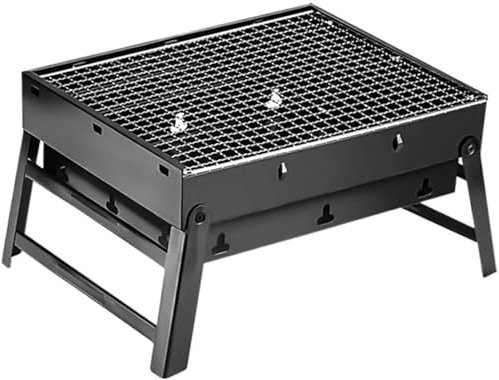 Gasgrill, dicker, faltbarer, tragbarer Grill, perfekter Terrassengrill, für Camping, Picknick, kompakter Holzkohlegrill