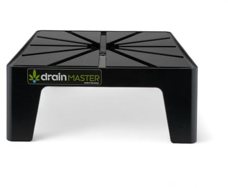 DrainMaster® - Blumentopf Untersetzer - 24cm x 24cm Stellfläche – Indoor/Outdoor – Recycling Material - Made in Germany