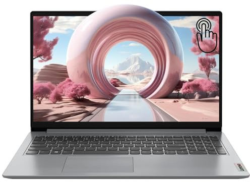 Lenovo 2024 IdeaPad 1 Gen 7 Laptop, visualización táctil FHD de 15.6 pulgadas, Intel Core i3-1215U, 12 GB de RAM, 512 GB SSD, lector de tarjetas SD, HDMI, cámara web, Wi-Fi 6, Windows 11 Home, gris