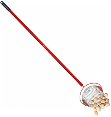 Recolector de nueces ajustable, rodillo cosechador de frutas, rodillo recogedor de nueces, recolector de nueces retráctil, herramienta desmontable para recoger frutas de árbol para nueces