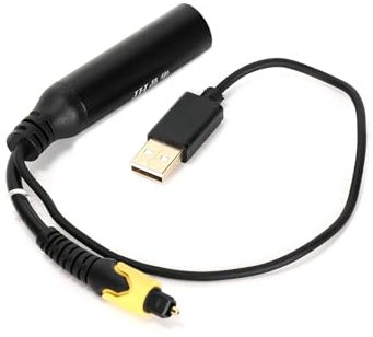 Ruimou 1 cable de conversión de audio de fibra óptica a hembra de 3,5 mm con cable de alimentación USB para barra de sonido, TV, cine en casa, PS4, Xbox, reproductor de DVD