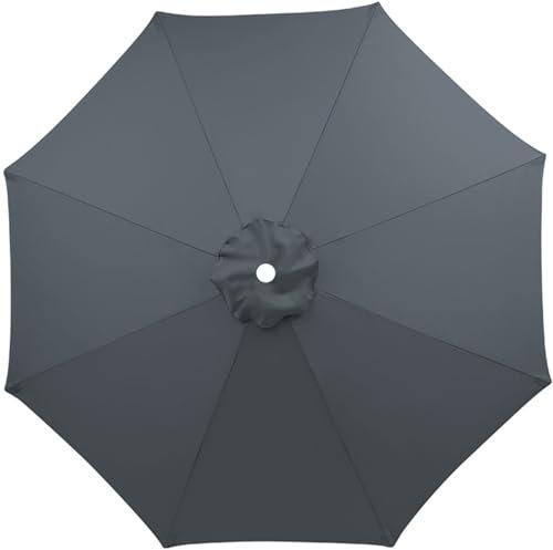 Auvent Housse de Rechange,3m Dessus De Parapluie De Remplacement pour 6/8Bras,Auvent de rechange pour parasol de terrasse,Convient Pour Le Jardin De La Cour(Support parapluie et base non inclus)