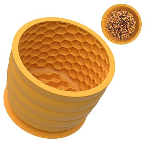 Dog Bowls | Dog Lick Bowl | Silicone Interactive Slow Feeder | 620ml Puppy Slow Feeder | Anti-Choking Pet Fun Slow Feeder | to Slow Down Eating (Suction Cup)