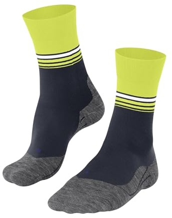 FALKE Damen Laufsocken RU4 Endurance Cool W So Funktionsmaterial antiblasen 1 Paar, Blau Space Blue 6116 Stripe, 41-42