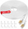 YIIFELL Cavo Ethernet Cat 8 10 Metri, 40Gbps 2000MHz Cavo LAN Nylon Ethernet Cable Alta Velocità Cavo di Rete per Router, Switch, Modem, Laptop, PS5/PS4, Smart TV, Xbox