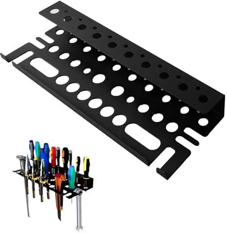 QINGYIWL Werkzeug Organizer für schraubenzieher, 40cm Werkbank Werkzeugständer Wandmontierter Werkzeug-Organizer Kleiner Werkzeug für Werkstatt, Schuppen, Garage, Zuhause