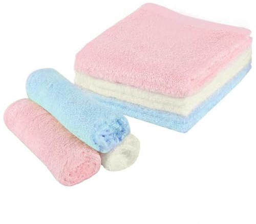 6 Pack Coral Fleece Flannel Face Cloths – Ultra Soft Reusable Face Towels for Facial Cleansing, Baby Wash Cloth, Make up Remover Cloth, Face Body Wash Cloth for Women Kids Adults Spa & Travel