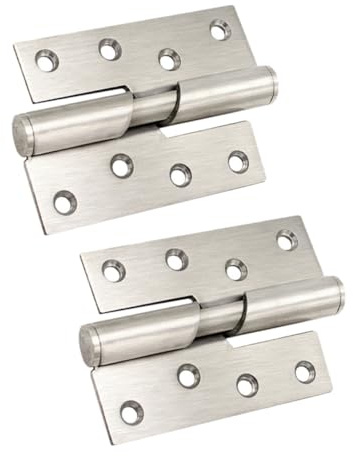 Housoutil Selbstschließende Scharniere Automatische Schließfunktion aus Edelstahl Silber für Möbel und Metalltüren