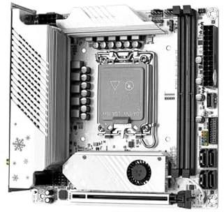 Placa Base B760i LGA 1700 Compatible con núcleos de 12.ª y 13.ª generación, Memoria DDR5 y la última versión ITX B760i-Snow D5.