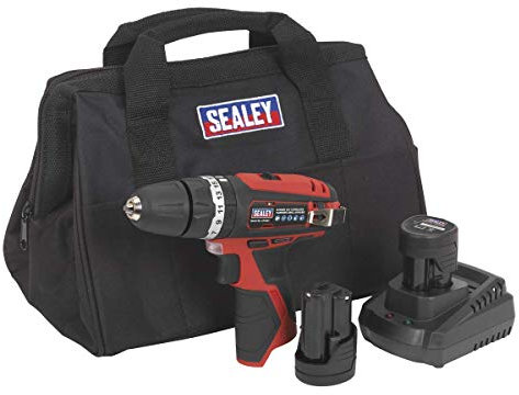 Sealey 12V SV12 Series Ø10mm Combi Drill Kit - 2 Batteries - CP1201KIT