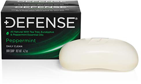 Defense Soap 2pk All Natural Peppermint Bar Soap for Men | Made by Wrestlers with Tea Tree Oil & Eucalyptus Oil to Promote Healthy Skin