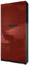 Vladon Büroschrank Logan V1, Made in Germany, Aktenschrank mit 5 Fächern und 4 Türen, Schwarz matt/Bordeaux Hochglanz (82 x 185 x 37 cm)