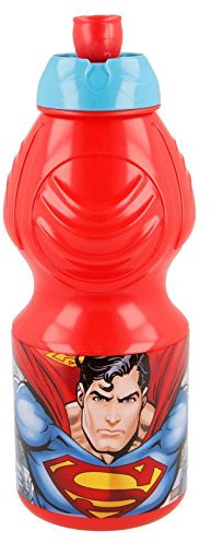 ALMACENESADAN 2198; Sport-Trinkflasche, 400 ml, Superman, Kunststoffprodukt, BPA-frei
