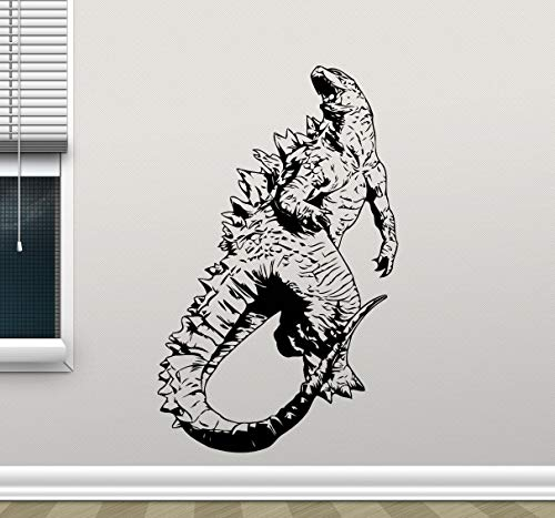 myrockshirt Godzilla Wandtattoo Decal Monster Movie Vinyl Aufkleber Poster Kid Kunst Dekor Wandtattoo,Frei Farbwahl, Autoaufkleber,Lack,Scheibe, UV&Waschanlagenfest, Profi-Qualität