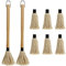 Hedume BBQ Basting Mop mit 6 extra Ersatzköpfen, Grill Basting Mop Holzgriff perfekt für BBQ Grillen Räuchern Steak (45,7 cm)