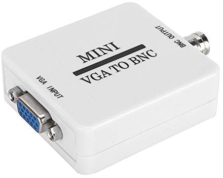 Adattatore da VGA a BNC, Mini Monitor Adattatore video Mini HD Convertitore video da VGA a BNC per monitor HDTV, TV, computer, ecc