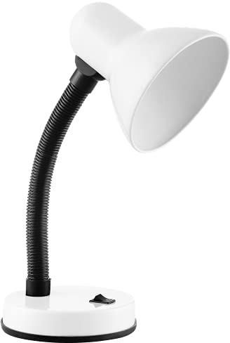 Virone Fupi Schreibtischlampe E27 10W Steel + Plastic Kabellänge ~1m (Weiß)