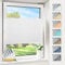 Magiea Plissee ohne Bohren verdunkelung, Thermo Plisseerollo Klemmfix, Weiß 60x80cm(BxH), Verdunklungsplissee 100% lichtundurchlässig, Faltrollo für Fenster, Sichtschutz Sonnenschutz