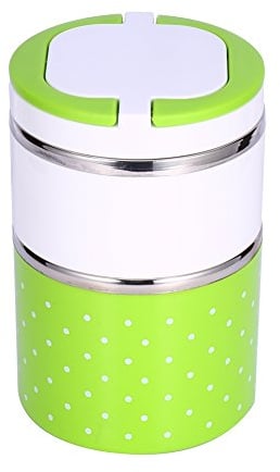 CHICIRIS Lunch Box, Hot Food Lunch Box, Box, 2 Layer Stainless Steel Insulation Thermo Thermal Lunch Box Food Container Hot Double Handles for Adults and Kids