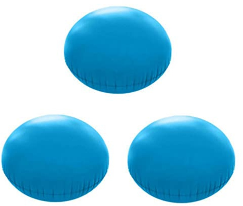 3 Pièces Coussin Piscine Hivernage Ø 4ft, Coussin Gonflable Piscine Hivernage, Flotteur Hivernage Piscine, Ballon Hivernage Piscine Hors Sol Hiver, Accessoires Piscine Oreiller Piscine Bouee Antigel