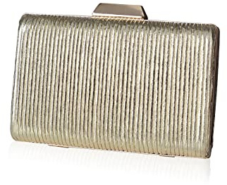 CORIOS Damen Abendtasch Plissierte Clutch Tasche Elegante Schultertasche Klein Tasche Formale Handtasche Luxuriös Umhängetasche Hochzeit Abschlussball Party Brauttasche für Frauen Gold