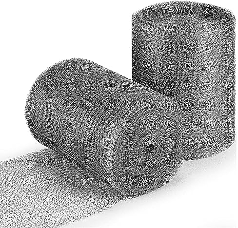 MFCGHXR grillage maille fine, 127mm*8m grillage anti rongeur inox, convient pour la protection contre les rongeurs, reboucher les trous, protéger les semis et graines et le bricolage