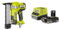 Ryobi - Agrafeuse de finition 18G à air comprimé 18V - agrafes dos 5,5 à 6,1 mm, longueur 10 mm à 38 mm - Livrée avec 500 pointes - 1 batterie 2Ah et 1 chargeur rapide