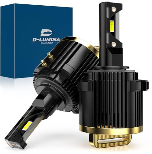 D-Lumina lampadina H7 LED Canbus compatibile con Volkswagen VW Passat Golf GTI Tiguan Mercedes Benz, 130W 26000LM 6000K bianco puro (2 pezzi)