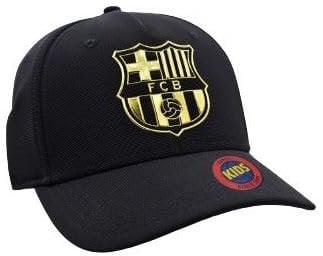 Barcelona Wappen Cap - Schwarz/Gold - Kinder, Schwarz , Einheitsgröße