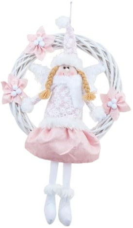 Warmhm Girlande Weihnachten Kranz Tür Kranz Festliche Wohnkultur Dekorative Girlande Schmuck