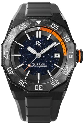 Paul Rich Aquacarbon Pro Shadow Black DIV02-A automatisch horloge