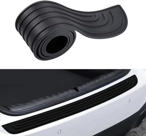YJJSM Auto Ladekantenschutz für Opel Mokka B 2020-2024,Auto Stoßstangenschutz Gummi Auto Heckstoßstangenschutz Kofferraumschutz Anti Kratz Abriebfest Autozubehör,Black