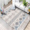 RUGMRZ Rugs for Bedroom Tepiche Blauer Teppich Fuzzy Blumendekoration Wohnzimmer rutschfest Webteppich Pastell Deko 90X190cm