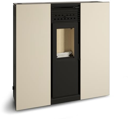 TJ - Estufa de Pellets Canalizable de Pasillo Modelo Pegaso (BLANCO, 10 kW)
