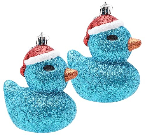Christmas Concepts® Christbaumkugeln, glitzernd, 110 mm, Türkis, 2 Stück