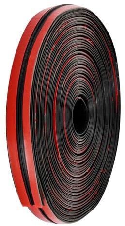 Joint en Caoutchouc Auto Adhésif, Bande Joint Voiture Universel, Joint D'Étanchéité En Caoutchouc Pour Pare-Brise De Voiture en Forme de T, 19mm, 10 Mètres de Long
