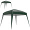 Outsunny Toldo de Pérgola de Recambio 3x3m Techo de Repuesto para Carpa Plegable de Jardín de Tela Oxford con Protección UPF 50+ Impermeable Cierres de Velcro y Ganchos Elásticos Verde
