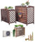 HRXQ Copricondizionatori Esterni in Legno Massiccio, Copertura Condizionatore Esterno, Ideale per Decorare Terrazze, Balconi E Patio(Small)