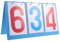 INOOMP Tableau De Bord Batteur De Score Tableau des Scores du Jeu Gardien De Score De Score De Table Tableau des Scores De La Compétition Compteur De -Foot Ciel Bleu Plastique