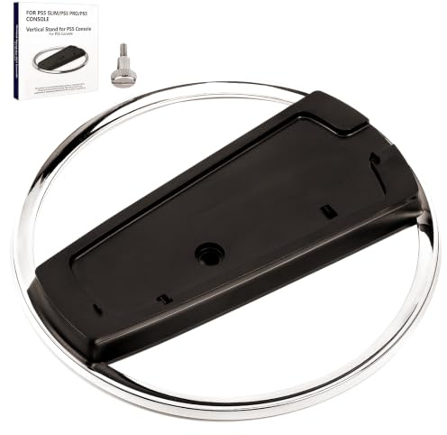 Vexnaro Supporto verticale per PS5/PS5 Slim/PS5 Pro, Accessori per console Playstation, Durevole Base Verticale con Tappetini Antiscivolo, Compatible avec Playstation 5 (Digital e Disco)