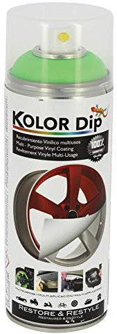 S SUMEX Kolor Dip Spain KD14002 Pintura en Spray con Vinilo Líquido Extraible, Verde Fluor