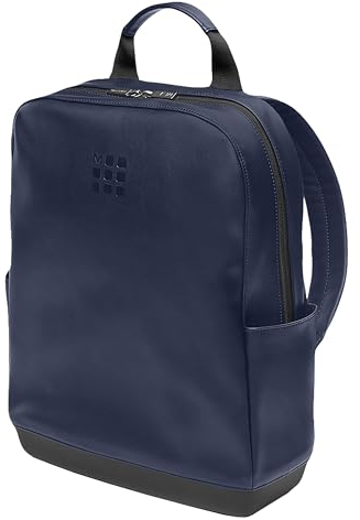 Moleskine Classic Collection Leather Backpack, Backpack for PC compatible with Tablet, Laptop iPad up to 15, Dimensions 32 x 42 x 11 cm, Sapphire Blue
