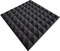 lulushop Pyra Akustikschaumstoff, Noppenschaumstoff, Dämmung,ca.49 x cm x 49 cm x 2,5 cm,(Verpackungseinheit = 40 Platten = ca. 10 m²) (Anthrazit/schwarz)
